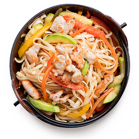 Удон с курицей