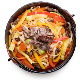 Удон с говядиной